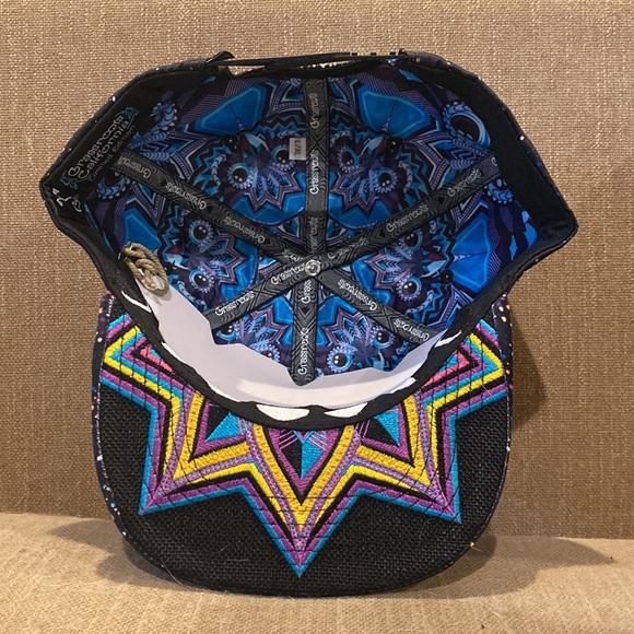 Grassroots California Night Owl Rainbow Vortex Fitted Hat - Picture 2 of 4